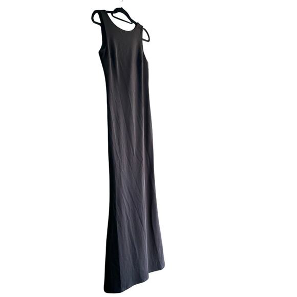 Lulus medium black formal Maxi Dress new *2 tiny fabric picks* - Picture 3 of 15